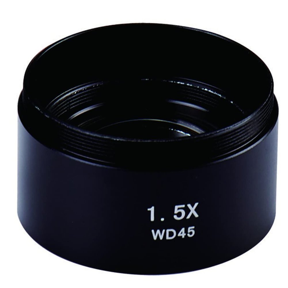 RADHAX Microscope Kit Microscope Auxiliary Objectives 0.5X WD165mm, 1.5X, 2X Stereo Microscope Objective Ballow Lens Microscope Lens Adapters (Color : 1.5X, Size : Other)