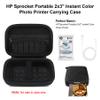 Elonbo Carrying Case for HP Sprocket 2x3 Instant Smartphone Photo Printer, Portable Mini Color Print Digital Camera Hard Travel Bag, Wireless Mobile Picture Printer Storage Holder,Black+Inside Black view 2