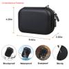 Elonbo Carrying Case for HP Sprocket 2x3 Instant Smartphone Photo Printer, Portable Mini Color Print Digital Camera Hard Travel Bag, Wireless Mobile Picture Printer Storage Holder,Black+Inside Black view 3