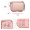 Canboc Hard Case for HP Sprocket 2x3 Portable Instant Photo Printer, Zipper Mesh Pocket fits Photo Paper and Cable, Rose Gold view 4