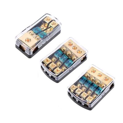 NOVOCE Car Audio Truck Audio Amplifier Circuit Holder AGU Style Stereo Amplifier Refit Fuse Adapter 60A Regular Car Fuse Holder Box (Color : 3)