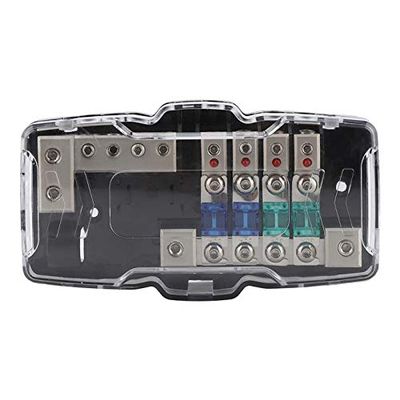 NOVOCE Car Audio Stereo ANL Blade Fuse Holder Distribution Blocks 04GA 4 Way Fuses Box Block 30A 60A