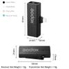 GODOX MoveLink Mini Microphone, White Kit1, Wireless Lavalier Microphone, for Photography, Vlog, Filmmaking, Speech, with 1 Transmitter 1 Receiver (Black Kit1 (Lightning)) view 2