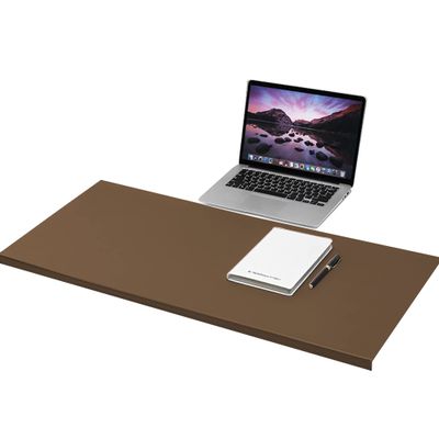 Large Desk Protector Pad, Office Mouse Pad Desk Mat, Home Writing Pad, Executive Office Desk Pad Protector, Waterproof Desktops Mat with Edge Lip Protection,60x30cm,Brown