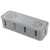 Cabilock Cable Management Box Plug Socket Safety Box Storage Cable Wire Cord Organizer for Desk TV Wires Computer USB (Grey) view 1