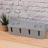 Cabilock Cable Management Box Plug Socket Safety Box Storage Cable Wire Cord Organizer for Desk TV Wires Computer USB (Grey) view 4