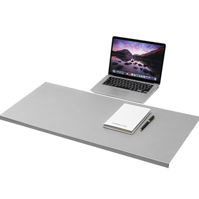 Large Desk Protector Pad, Office Mouse Pad Desk Mat, Home Writing Pad, Executive Office Desk Pad Protector, Waterproof Desktops Mat with Edge Lip Protection,90x40cm,Gray