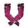 Dussdil Rose Red Cherry Blossoms Gardening Arm Sleeves Flowers Farm UV Sun Protection Cooling Arm Sleeves for Garden Farm Women Men with Thumb Hole view 2