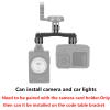 Bicycle Computer Camera Mount Holder,Extended Out Front Bike Mount for Garmin Jiaming Piriton Cateye GPS Computer Sports Camera(Double end Bracket) view 2
