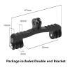 Bicycle Computer Camera Mount Holder,Extended Out Front Bike Mount for Garmin Jiaming Piriton Cateye GPS Computer Sports Camera(Double end Bracket) view 4