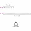Opis Technology Retro handset (Bundle for iPhone) in Pink/Old-Style Telephone Headset for Android Cell-Phones, Smartphones, Tablets, notebooks - The 60s Micro view 3