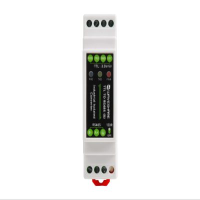Waveshare Rail-Mount TTL to RS485 Isolated Converter, Multi-Isolation Protection, Compatible with TTL/RS485 Standard