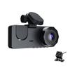 JIAQY 3 Channel Dash Camera for Car, with Wide Angle Lens, 1080P Full HD 2.0 inch Screen, Night Vision, Parking Mode, Loop Recording view 1
