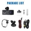 JIAQY 3 Channel Dash Camera for Car, with Wide Angle Lens, 1080P Full HD 2.0 inch Screen, Night Vision, Parking Mode, Loop Recording view 4