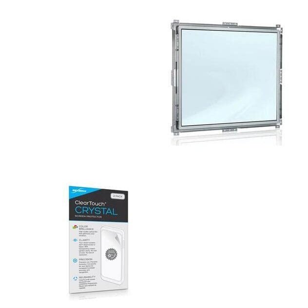 BoxWave Screen Protector Compatible with Kontron Open Frame Monitor - ClearTouch Crystal (2-Pack), HD Film Skin - Shields from Scratches