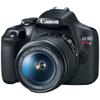 Canon EOS Rebel T7 Digital SLR Camera with EF-S 18-55mm + EF 75-300mm Daul Lens + SanDisk 64GB Memory Card + Tripod + Case + Wideangle Lenses + ZeeTech Accessory Bundle (21pc Bundle) (Renewed) view 2