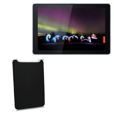 BoxWave Case Compatible with Lenovo 10w (82ST) - SlipSuit, Soft Slim Neoprene Pouch Protective Case Cover - Jet Black