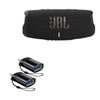 BoxWave Cable Compatible with JBL Charge 5 - USB-C to A PortChanger (2-Pack), USB Type-C OTG USB Portable Keychain - Slate Black view 1