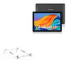 BoxWave Stand and Mount Compatible with YUMKEM Android Tablet U221 (10.1 in) - Pocket Aluminum Stand 3-in-1, Portable Multi Angle Viewing Riser - Metallic Silver view 1