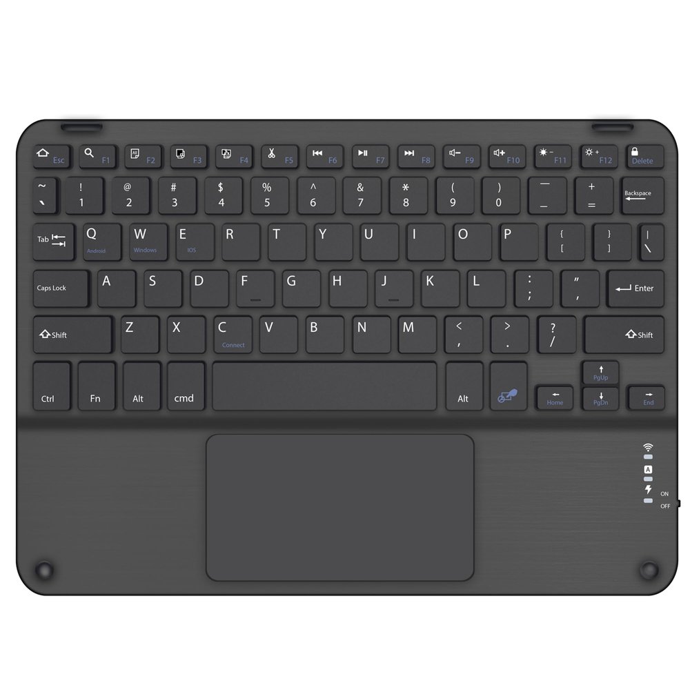BoxWave Keyboard Compatible with Meta Plus 899-00119-01 (14 in) - SlimKeys Bluetooth Keyboard with Trackpad, Portable Slim TouchPad - Jet Black