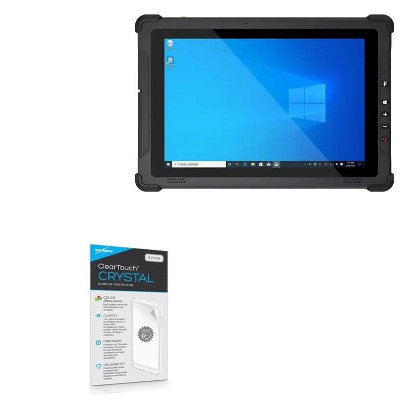 BoxWave Screen Protector Compatible with Emdoor EM-I12U - ClearTouch Crystal (2-Pack), HD Film Skin - Shields from Scratches