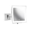 WS Bath Collections Beauty 500T Beauty 8-5/16" W x 8-11/16" H Modern Rectangular Framed Bathroom Wall Mirror with LED Lighting - Matte Black view 3