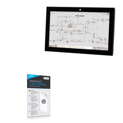 BoxWave Screen Protector Compatible with Allen Bradley ASEM 6300M Industrial Monitors (12.1 in) - ClearTouch Crystal (2-Pack), HD Film Skin - Shields from Scratches