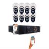 Evertech 8 Channel 4K 8MP IP Surveillance Security Camera System 8CH PoE H.265 NVR 4TB HDD and 8 Pcs Wide Angle Lens Metal Dome PoE IP Cameras view 1
