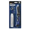 ACCUSHARP 3.5" Replaceable Blade Folding Pocket Knife, Stainless Steel Razor Knife with Replaceable Blades, Clip, Comfort Grip, and Adjustable Opening Angles, Blue view 1