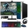 HP G3 Gaming Desktop PC, Intel Core i5 6th Gen, GT 1030 Graphics, 32GB RAM, 1TB SSD, MTG New 27 Inch Monitor, RGB Keyboard Mouse, Headphone, Webcam, WiFi, Windows 11 (Renewed) view 1