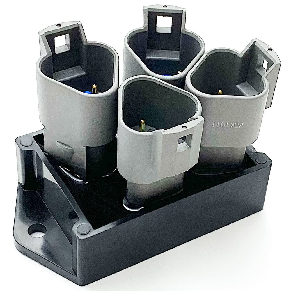 J1939 Four Place CAN Bus Splitter with Gold Pins (99-0140)