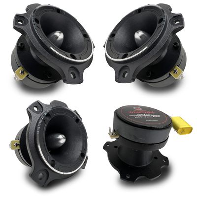 Gravity 4X WZ40TWBK 4800 Watts Maximum Power Handling Warzone Series Heavy Duty Titanium Super Tweeter Loud Speaker 4-Ohms Black Frame -2nd Gen