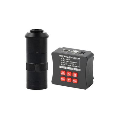 48MP HD 1080P 60FPS HDMI USB TF Video Recorder Industrial Video Microscope Camera & 100X C-Mount Lens for Phone CPU PCB Soldering