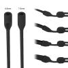 2-Pack Silicone Glasses Strap for Kids - Easy Adjustable Length, Sports-secure, No Tail, Soft & Comfortable Eyewear Strap to Keep Glasses Tight on Head During Outdoor Activities or Daily Use view 2
