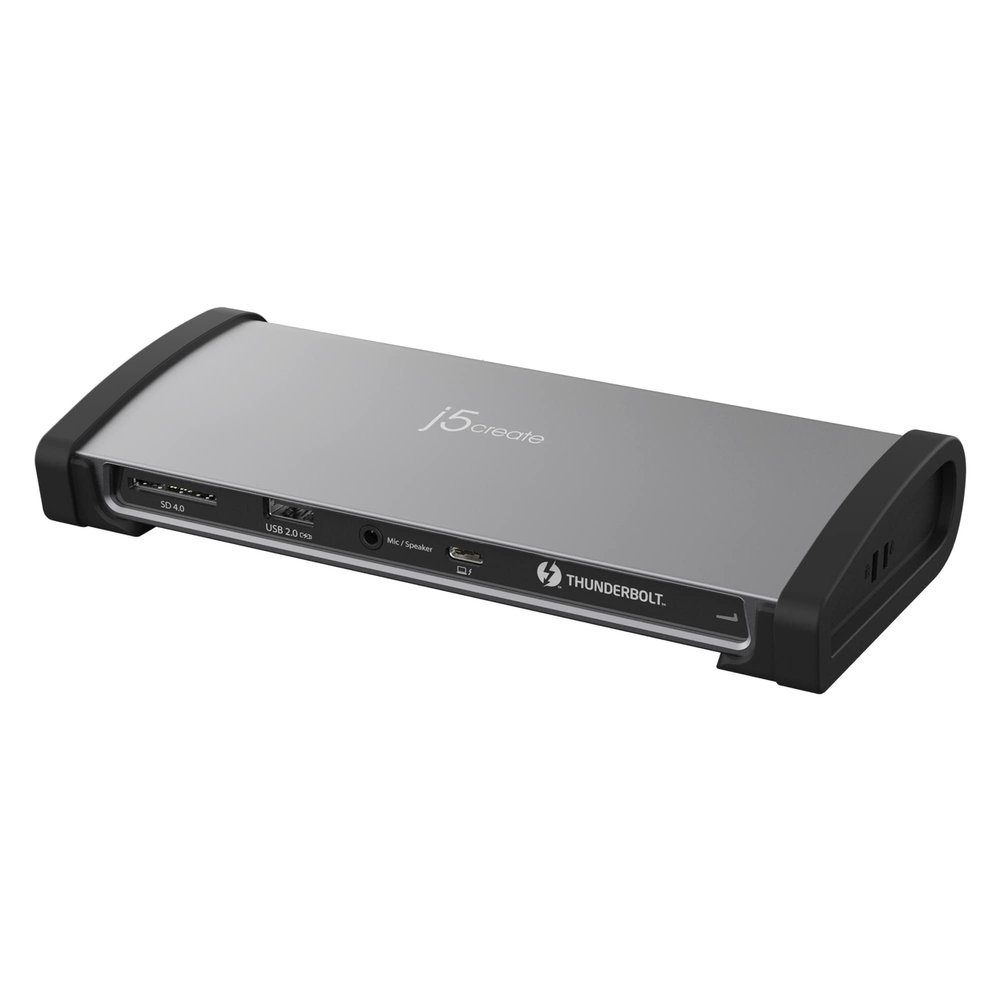 j5create 8K Thunderbolt 4 Docking Station with Max 96W Charging, Single 8K60 or Dual 4K60 Display, Thunderbolt 4 40Gbps, USB 10Gbps, Gigabit Ethernet, SD 4.0, Audio Combo (JTD562)
