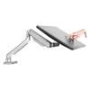 Monitor Arm Mount Monitor Mount Stand Single Arm Mechanical Spring Monitor Mount Adjustable Vesa Mount Desk Stand with Clamp and Grommet Base, Holds Up to 17.6lbs Heavy Duty Monitor Stand view 1