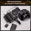 MUZIRI KINOKOO Fuji XT5 Case, Protective Case Compatible for Fujifilm X-T5/Fuji X-T5 Camera - Genuine Leather Half-Body Bottom Case - Black view 3