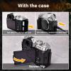 MUZIRI KINOKOO Fuji XT5 Case, Protective Case Compatible for Fujifilm X-T5/Fuji X-T5 Camera - Genuine Leather Half-Body Bottom Case - Black view 4