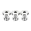 PATIKIL 3/8"-16 Thread 13mm Length Camera Quick Release Screw Tripod Screw, 3 Pack Stainless Steel Hex Slot Screws for DSLR Camera Rig Accessories, Silver view 1