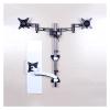 Monitor Arm Mount 15"-27" Display Stand Wall-Mounted Dual Monitor Desk Mount Stand with Tray Height-Adjustable Wall Monitor Mount Arm,Each Arm Holds Up to 17.6 Lbs Heavy Duty Monitor Stand view 1