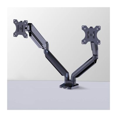 Monitor Arm Mount Monitor Mounting Bracket Air Spring Monitor Arm Desk Mount Fully Adjustable Fits 13-32 Inch Monitors, Supports Table Clip and Perforated Mounts Heavy Duty Monitor Stand (Color : Gra