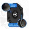 Hogtunes 572-XL High Performance XL Series 5"x 7" Saddlebag Lid Speakers (2 Pack), Fits 1998-2024 Harley-Davidson Motorcycles view 3