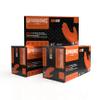 GLOVEWORKS Orange Nitrile Work Gloves 8 Mil Disposable Heavy Duty Raised Diamond Grip, Mechanic Glove, Medium, 3 Boxes of 100 view 1