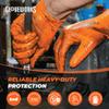 GLOVEWORKS Nitrile Gloves Disposable Orange 8 mil, X-Large 5 Boxes of 100 view 2