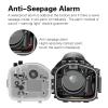 Seafrogs [40m/130ft] Underwater Camera Housing Diving Case w/Sea Frogs WA005-F 6" Dome Port Kit, for Sony A7III A7RIII A7R3 A7M3 w/Sony FE16-35mm F4/FE16-35mm F2.8can Adjust The Aperture view 4