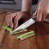 YOTSUBA 5 Inch Japanese Utility Knife with Full Tang Rosewood Handle view 2