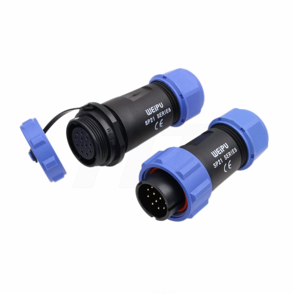HangTon SP21 12 Pin Connector Aviation Circular Quick Disconnect Power 5A Male Female Cable Plug Socket