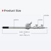 Dawot C-Stand Boom Arm C-Stand Cross Arm, 3.1-7.6 ft Length Adjustable Photography Boom Arm for C-Stand, Heavy Duty Stainless Steel Cross Arm for C-Stand with Carry Bag view 3