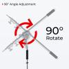 Dawot C-Stand Boom Arm C-Stand Cross Arm, 3.1-7.6 ft Length Adjustable Photography Boom Arm for C-Stand, Heavy Duty Stainless Steel Cross Arm for C-Stand with Carry Bag view 4