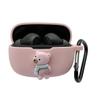 Cute Case for JBL Vibe 200TWS, Wave 200TWS True Wireless Earbuds, Seadream Cartoon Kawaii 3D Bear Style Earphones Skin Cover, Protective Carrying Case with Keychain Hook (Bear with Scarf) view 2